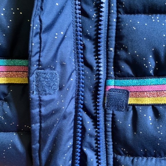 Carter's Little Girls Parka Winter Coat Size 12 Months Navy Fur Trim Hooded Coat - Picture 9 of 9